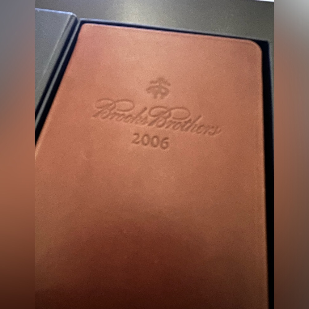 BROOKS BROTHERS LEATHER PLANNER 2006